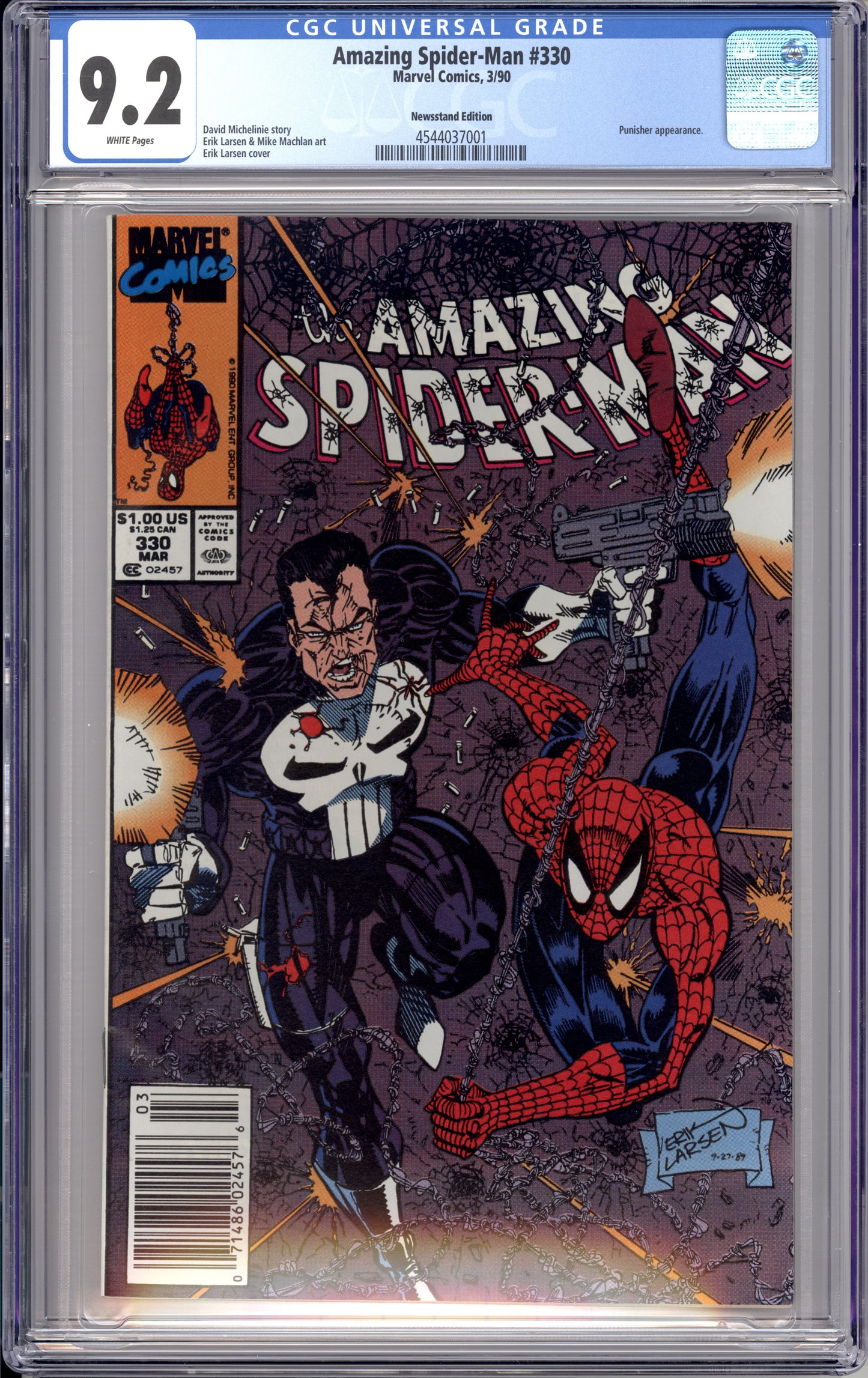 Amazing Spiderman #330 (Newsstand) (9.2) "CGC"