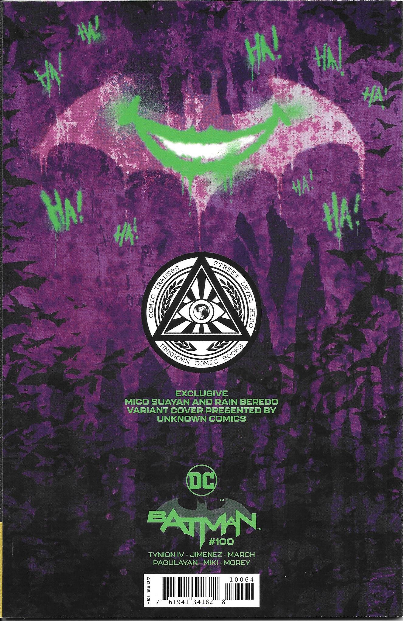 Batman #100 (Signed Mico Suayan) W/COA (Virgin) NM