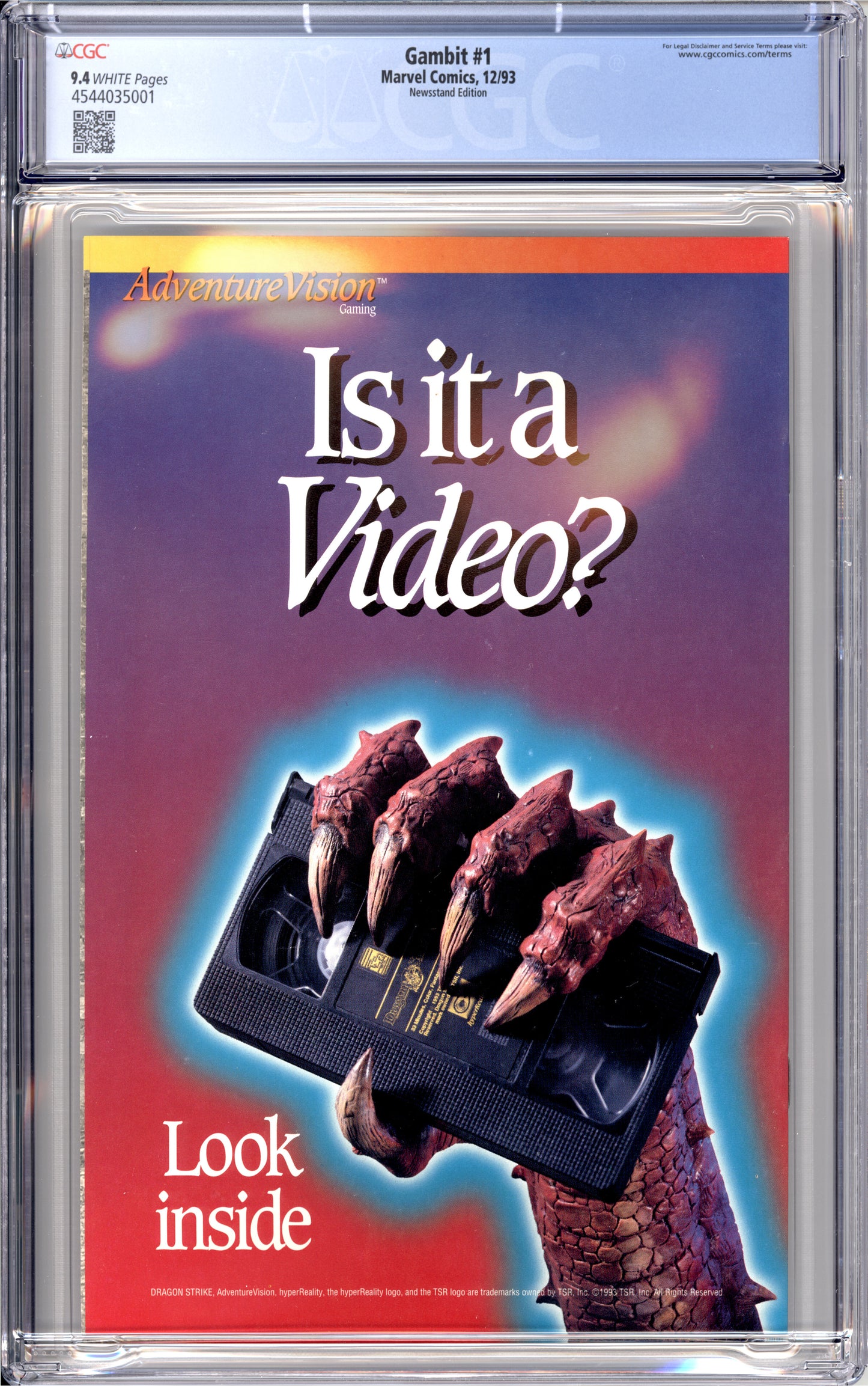 Gambit #1 (Newsstand) (9.4) "CGC"