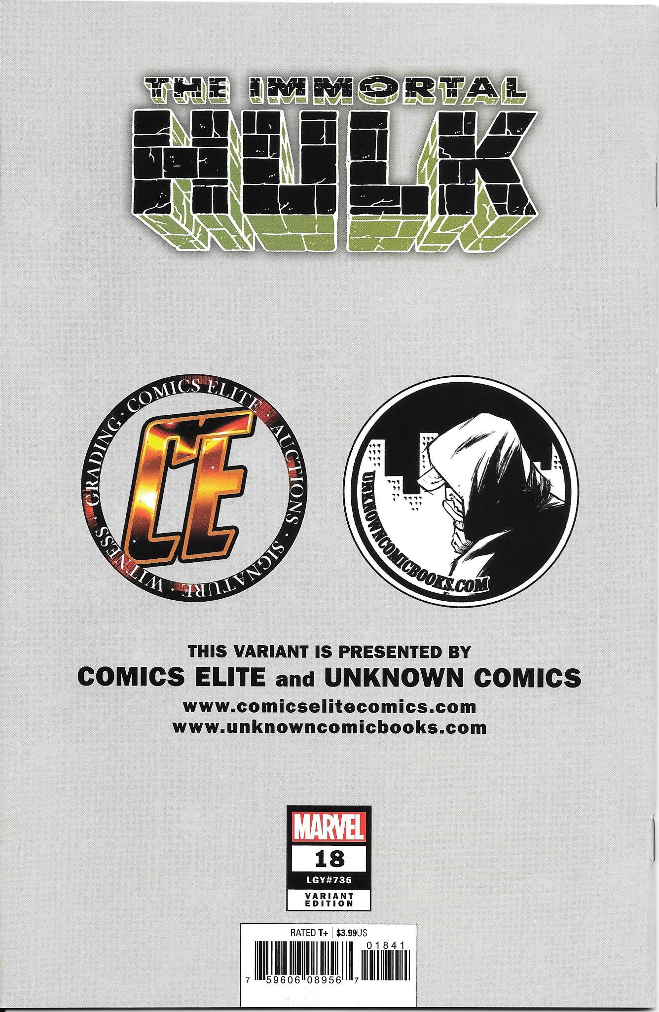 Immortal Hulk #18 (Tom Raney Variant) NM+