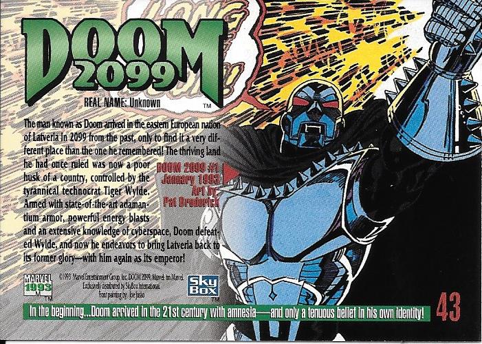 Marvel Masterpiece 1993 Doom 2099 #43