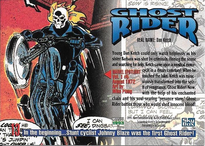Marvel Masterpiece 1993 Ghost Rider #13