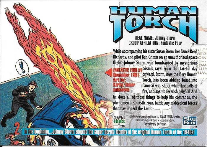 Marvel Masterpiece 1993 Human Torch #2