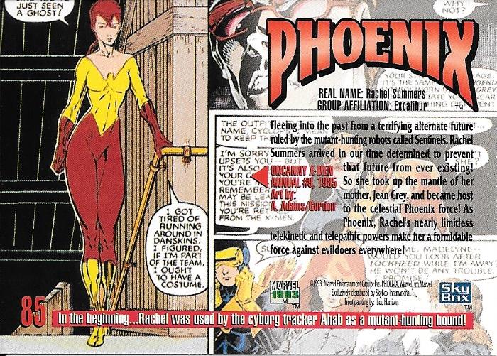 Marvel Masterpiece 1993 Phoenix #85