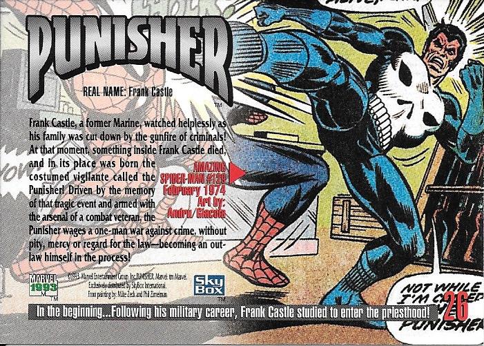 Marvel Masterpiece 1993 Punisher #26
