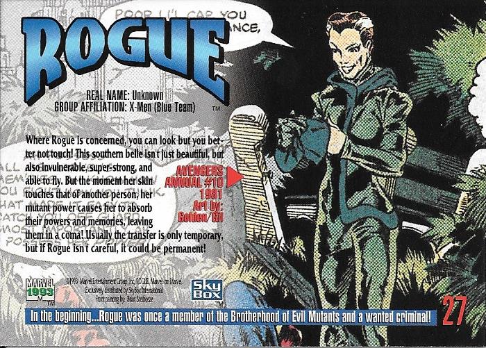 Marvel Masterpiece 1993 Rouge #27