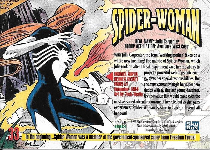 Marvel Masterpiece 1993 Spider-Woman #33