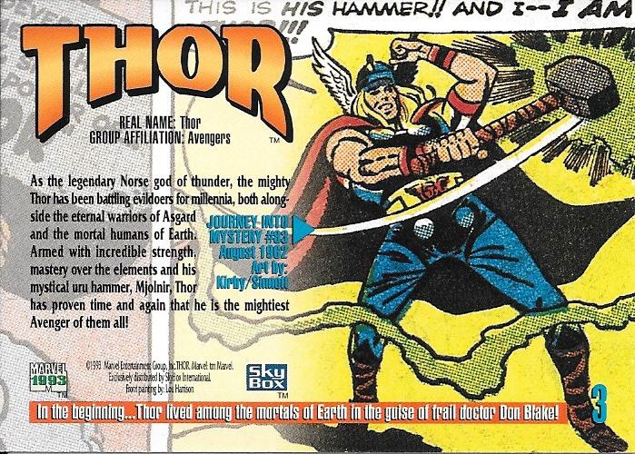 Marvel Masterpiece 1993 Thor #3
