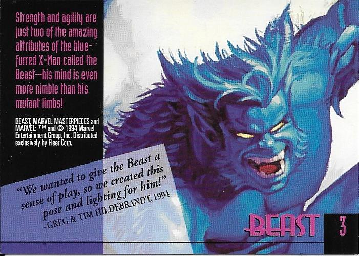 Marvel Masterpiece 1994 Beast #3