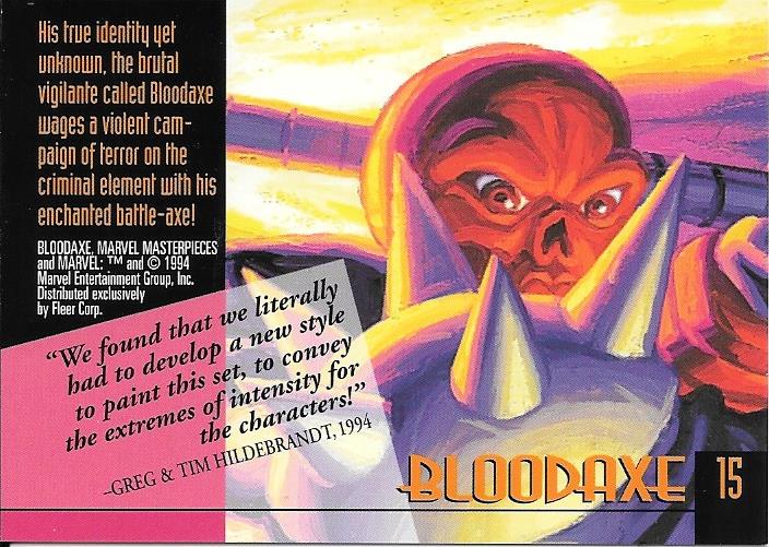 Marvel Masterpiece 1994 Bloodaxe #15
