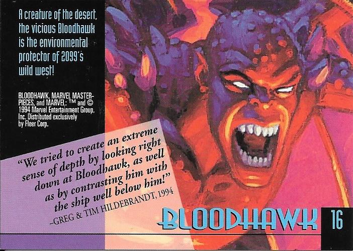 Marvel Masterpiece 1994 Bloodhawk #16