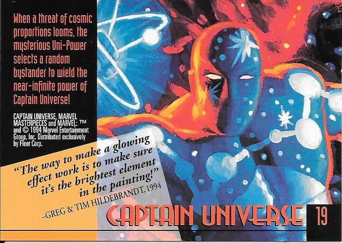 Marvel Masterpiece 1994 Captain Universe #19