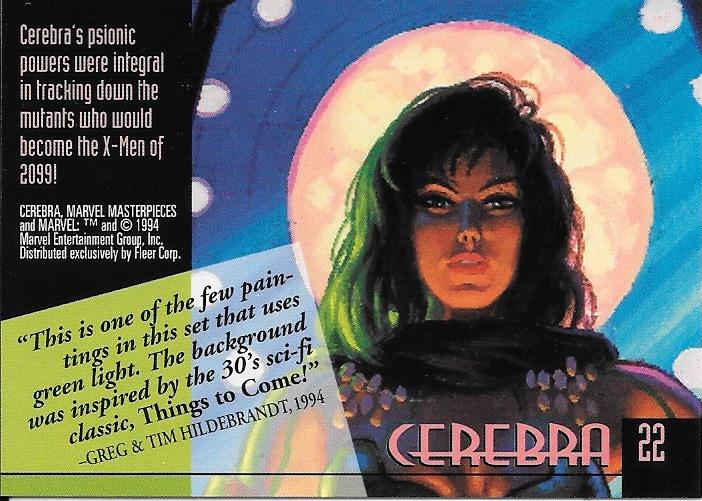 Marvel Masterpiece 1994 Cerebra #22