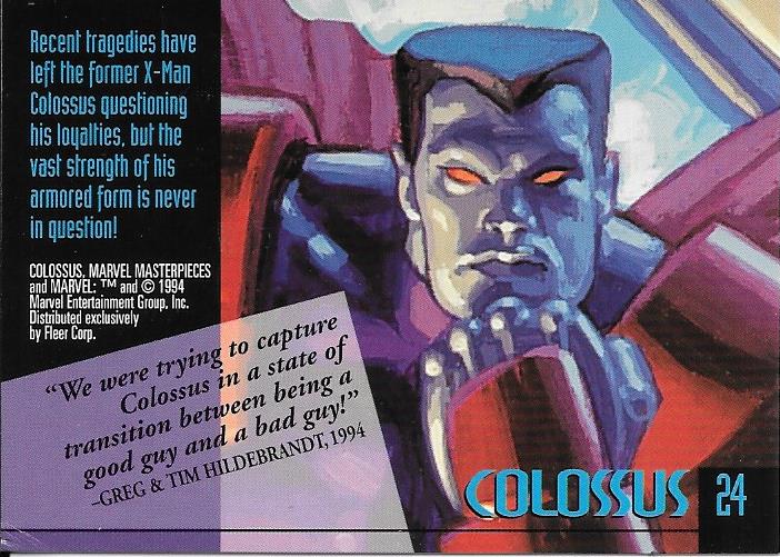 Marvel Masterpiece 1994 Colossus #24