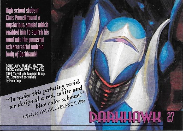 Marvel Masterpiece 1994 Darkhawk #27