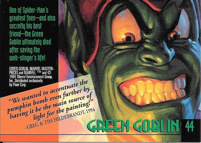 Marvel Masterpiece 1994 Green Goblin #44