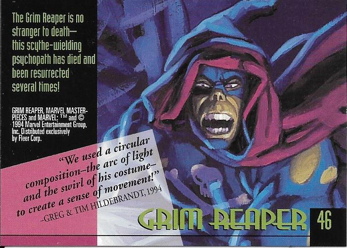 Marvel Masterpiece 1994 Grim Reaper #46