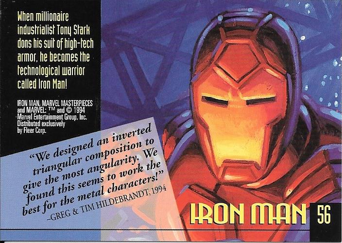 Marvel Masterpiece 1994 Iron Man #56
