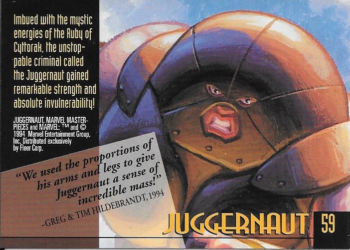 Marvel Masterpiece 1994 Juggernaut #59