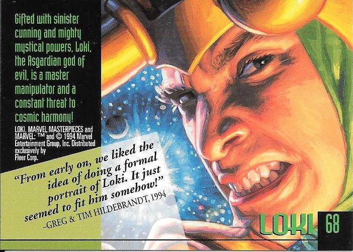 Marvel Masterpiece 1994 Loki #68