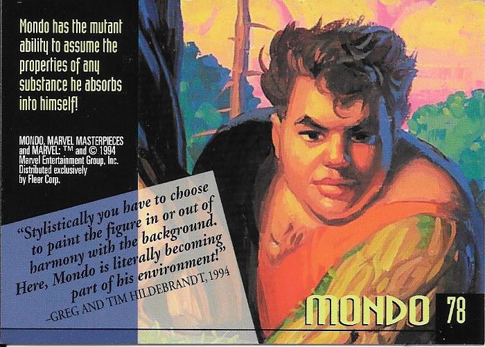 Marvel Masterpiece 1994 Mondo #78