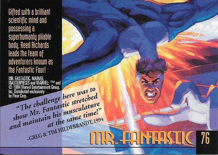 Marvel Masterpiece 1994 Mr. Fantastic #76