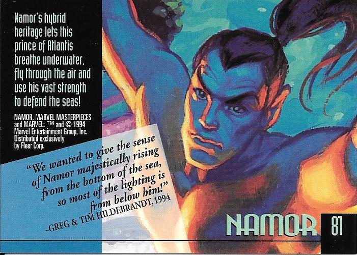 Marvel Masterpiece 1994 Namor #81