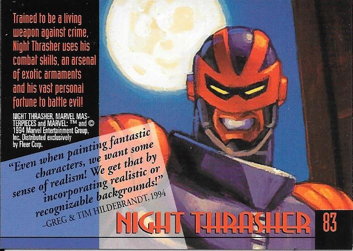 Marvel Masterpiece 1994 Night Thrasher #83