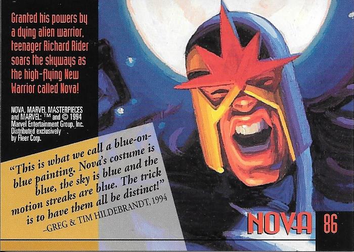 Marvel Masterpiece 1994 Nova #86