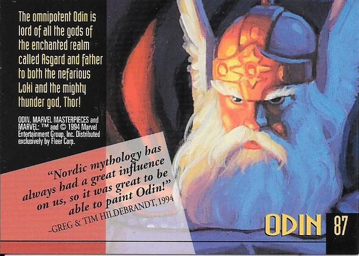 Marvel Masterpiece 1994 Odin #87