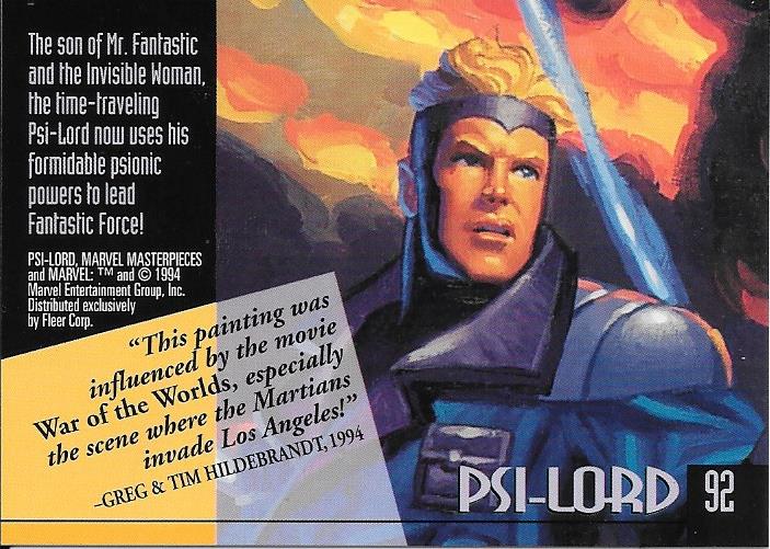 Marvel Masterpiece 1994 Psi-Lord #92