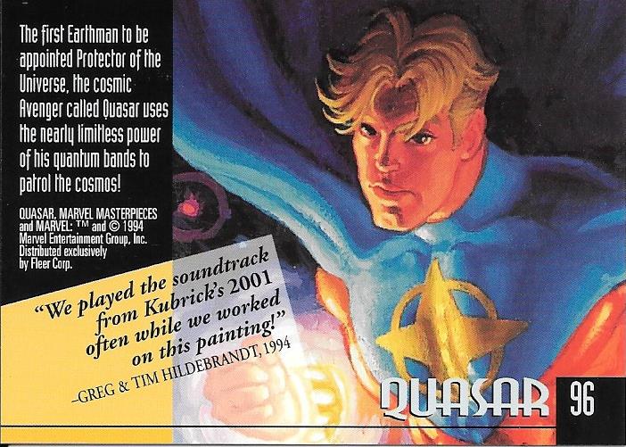 Marvel Masterpiece 1994 Quasar #96
