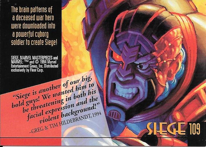 Marvel Masterpiece 1994 Siege #109