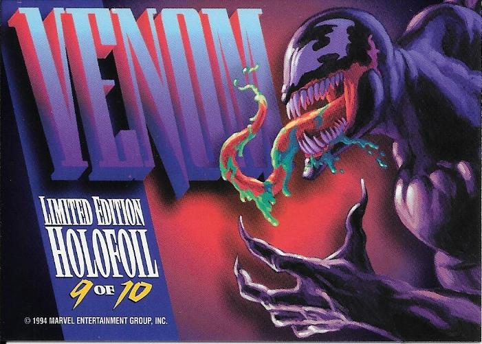 Marvel Masterpiece 1994 Silver Foil Venom #9