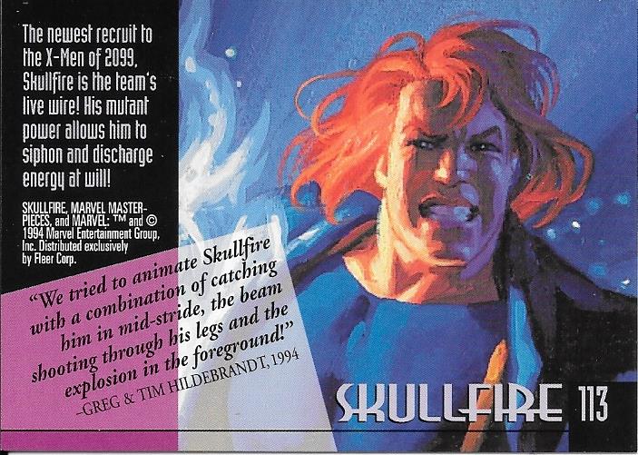 Marvel Masterpiece 1994 Skullfire #113