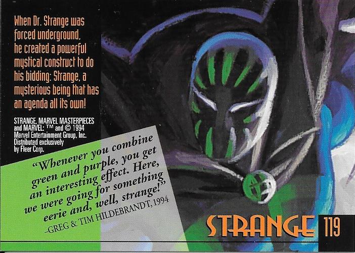 Marvel Masterpiece 1994 Strange #119