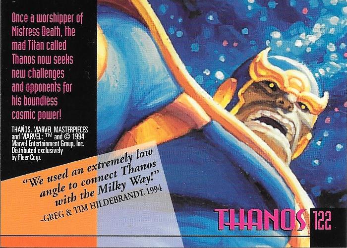 Marvel Masterpiece 1994 Thanos #122