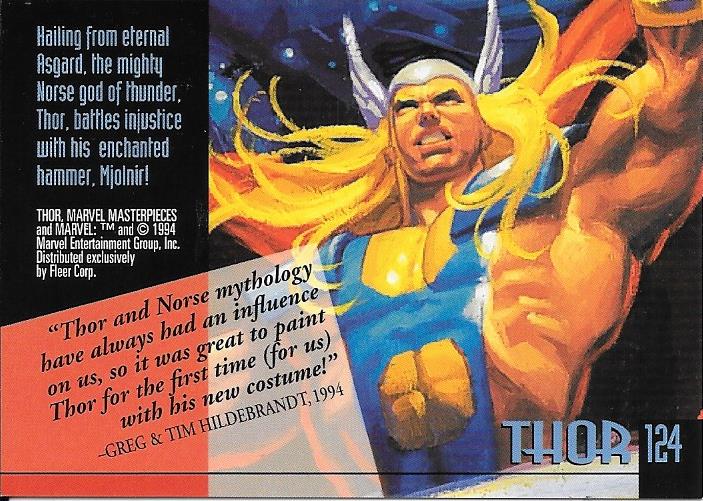Marvel Masterpiece 1994 Thor #124