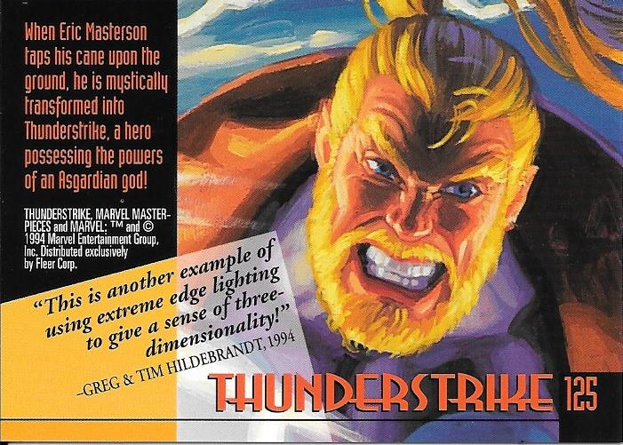 Marvel Masterpiece 1994 Thunderstrike #125