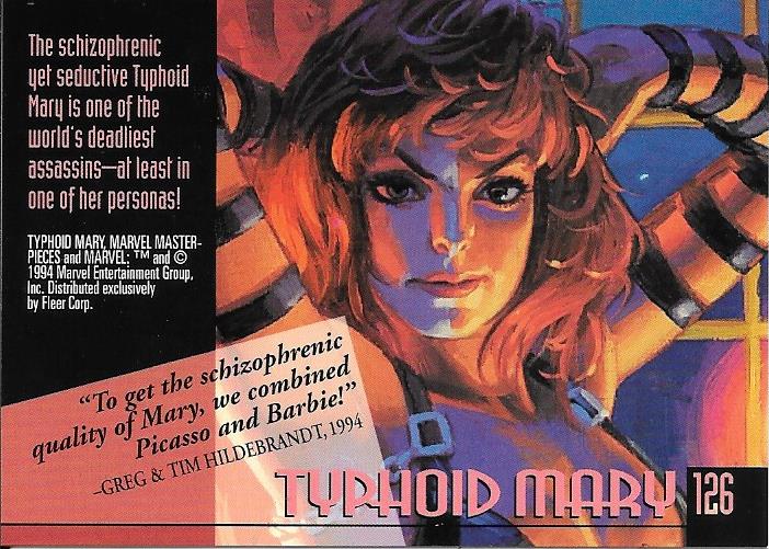 Marvel Masterpiece 1994 Typhoid Mary #126