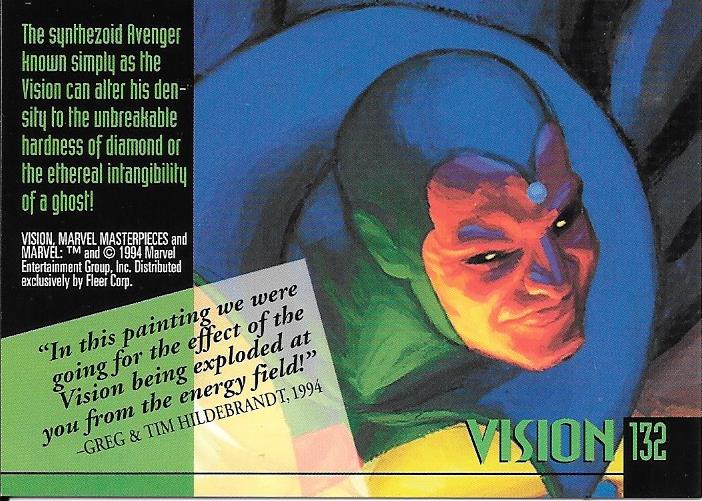 Marvel Masterpiece 1994 Vision #132