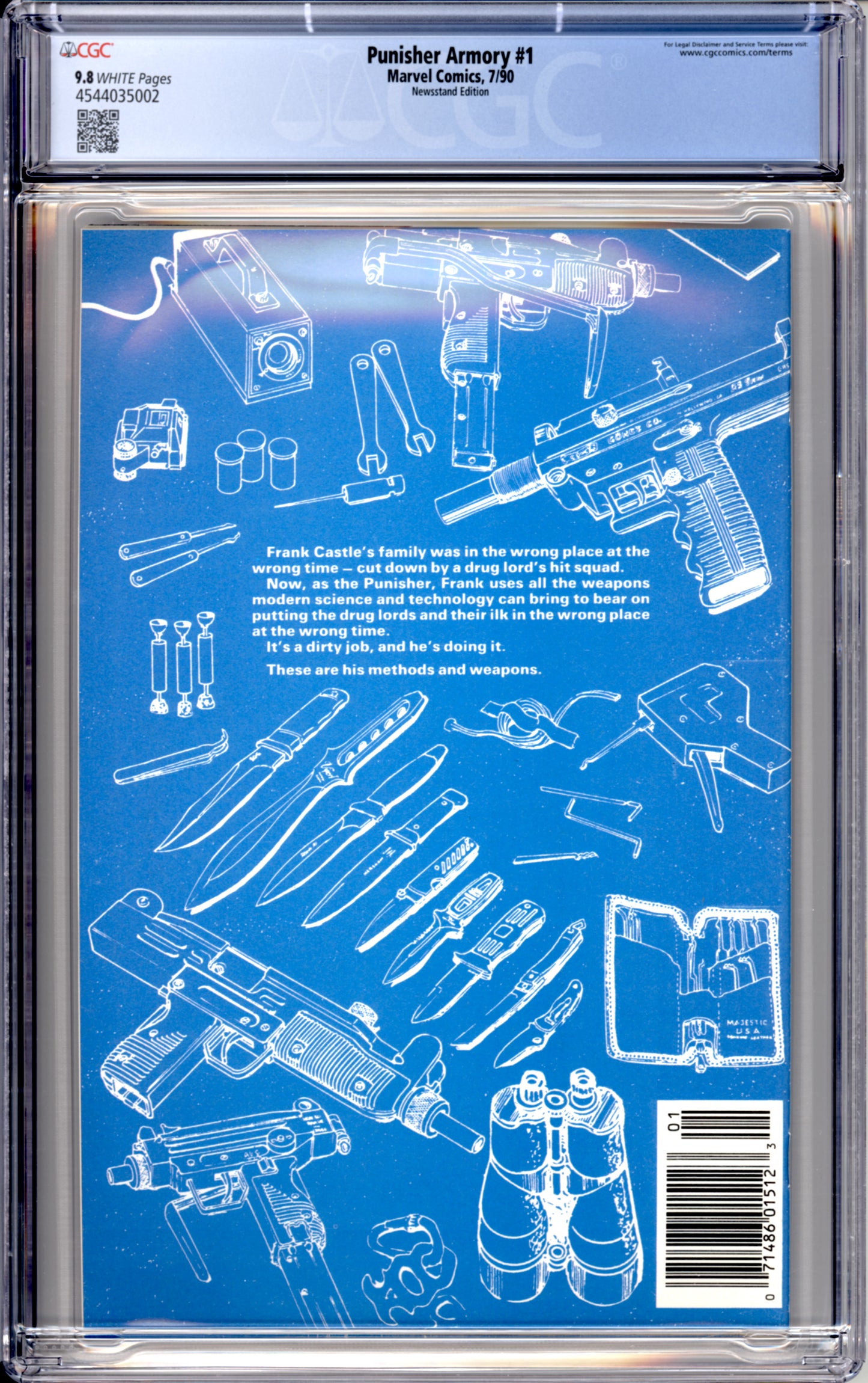 Punisher Armory #1 (Newsstand) (9.8) "CGC"