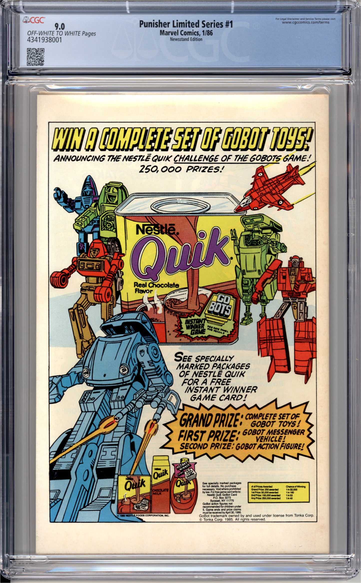 Punisher Limited Series #1 (Newsstand) (9.0) "CGC"