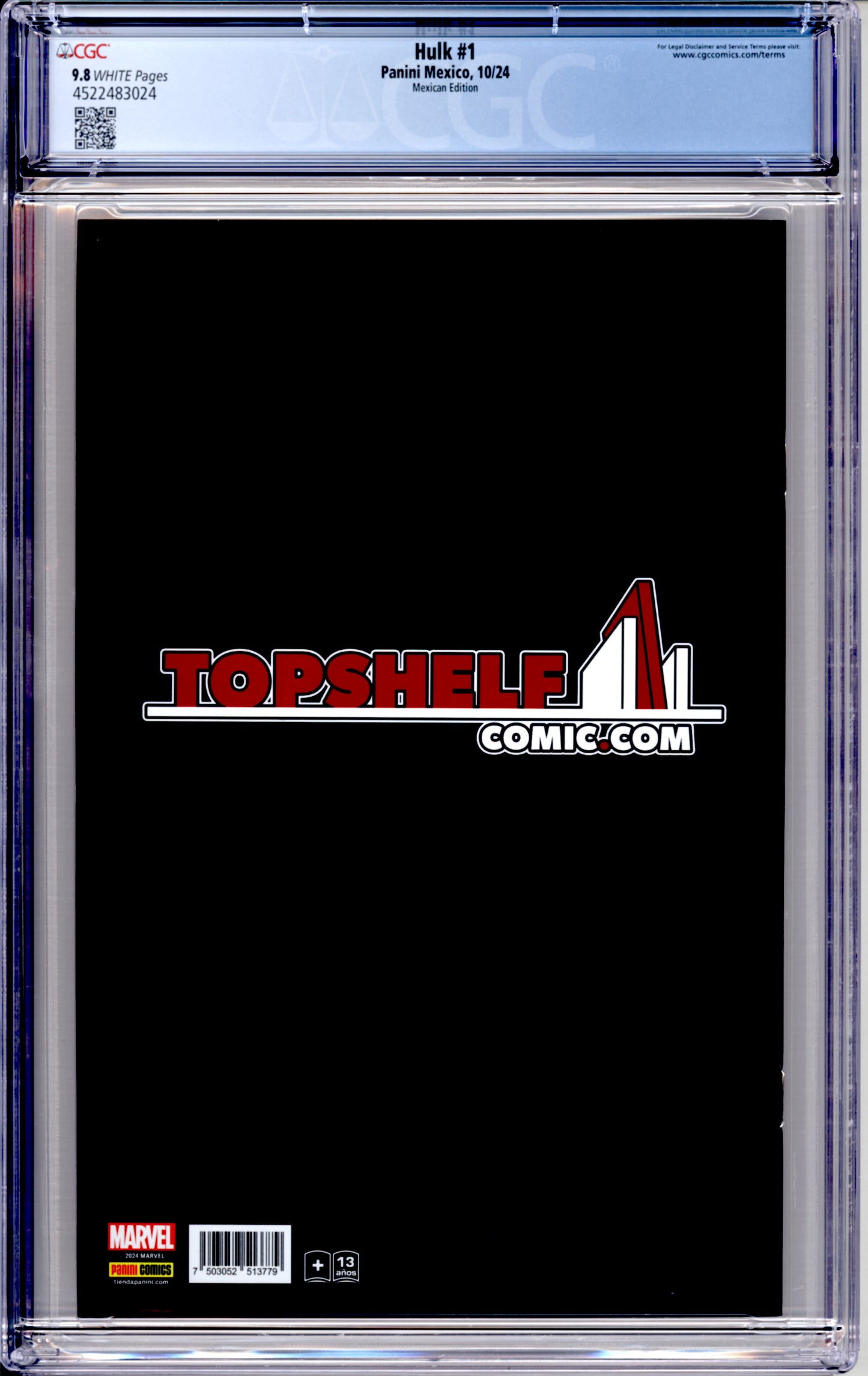 Red Hulk #1 (Mexican Foil Edition) (9.8)"CGC"