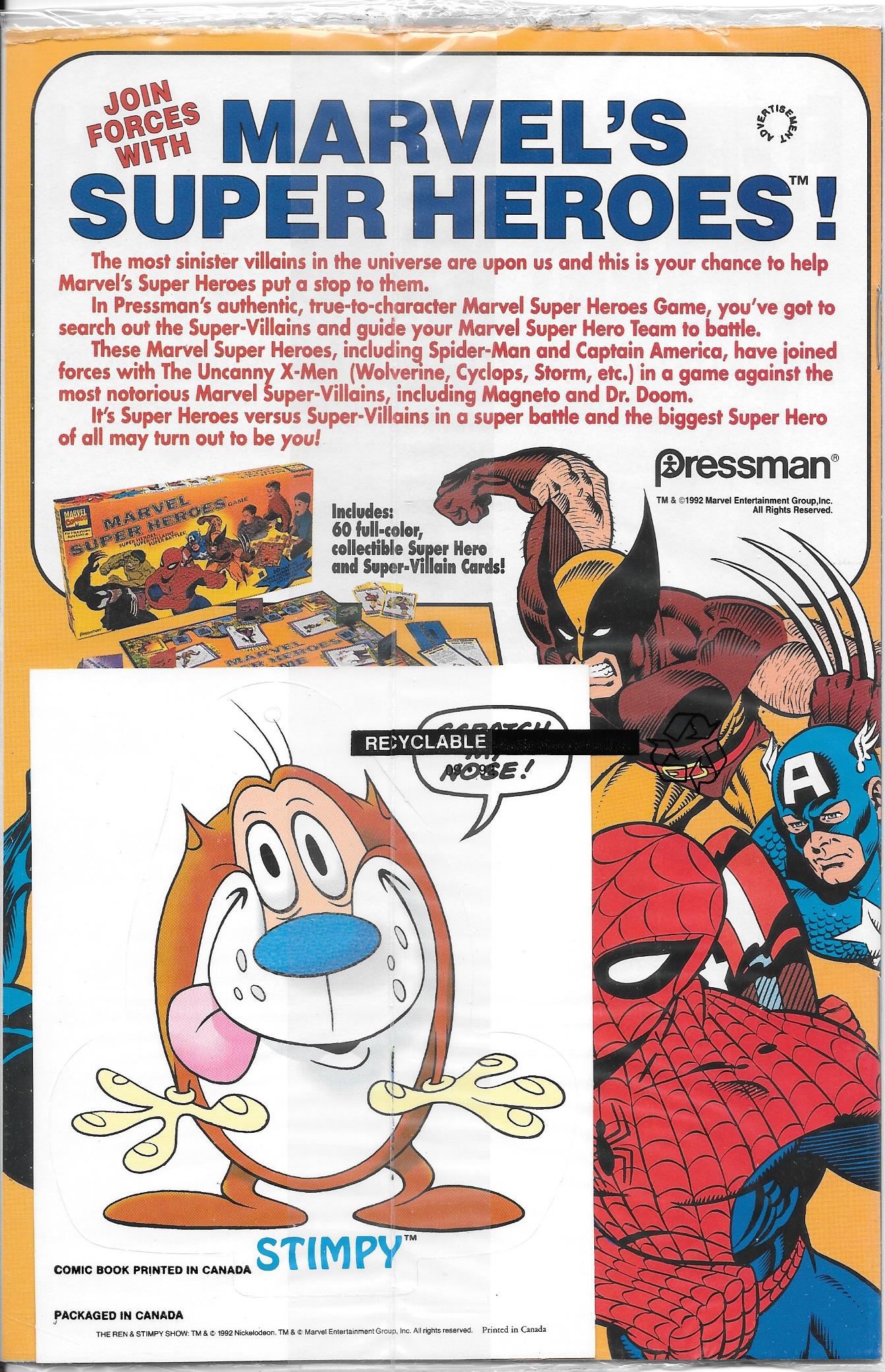 Ren and Stimpy #1 (1st Print) NM+(Poly Bagged)