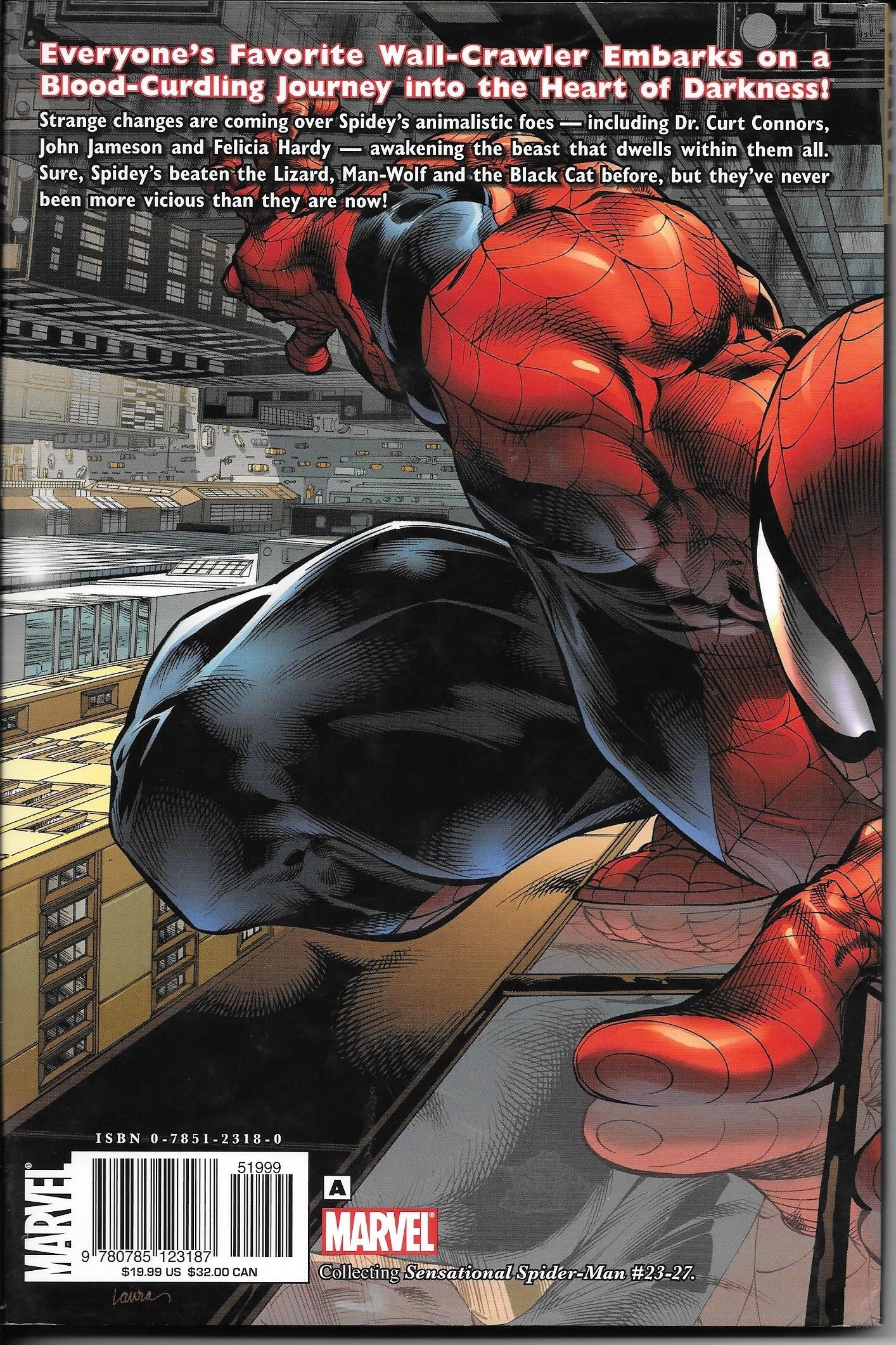 Sensational Spider-Man Feral "Hardcover Book" NM