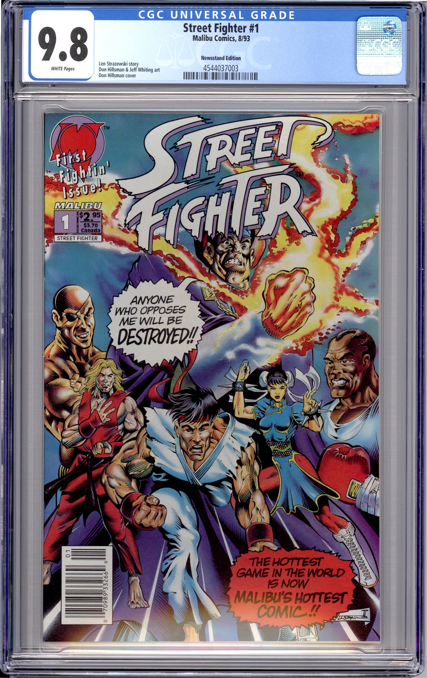 Street Fighter #1 (Newsstand) (9.8) "CGC"