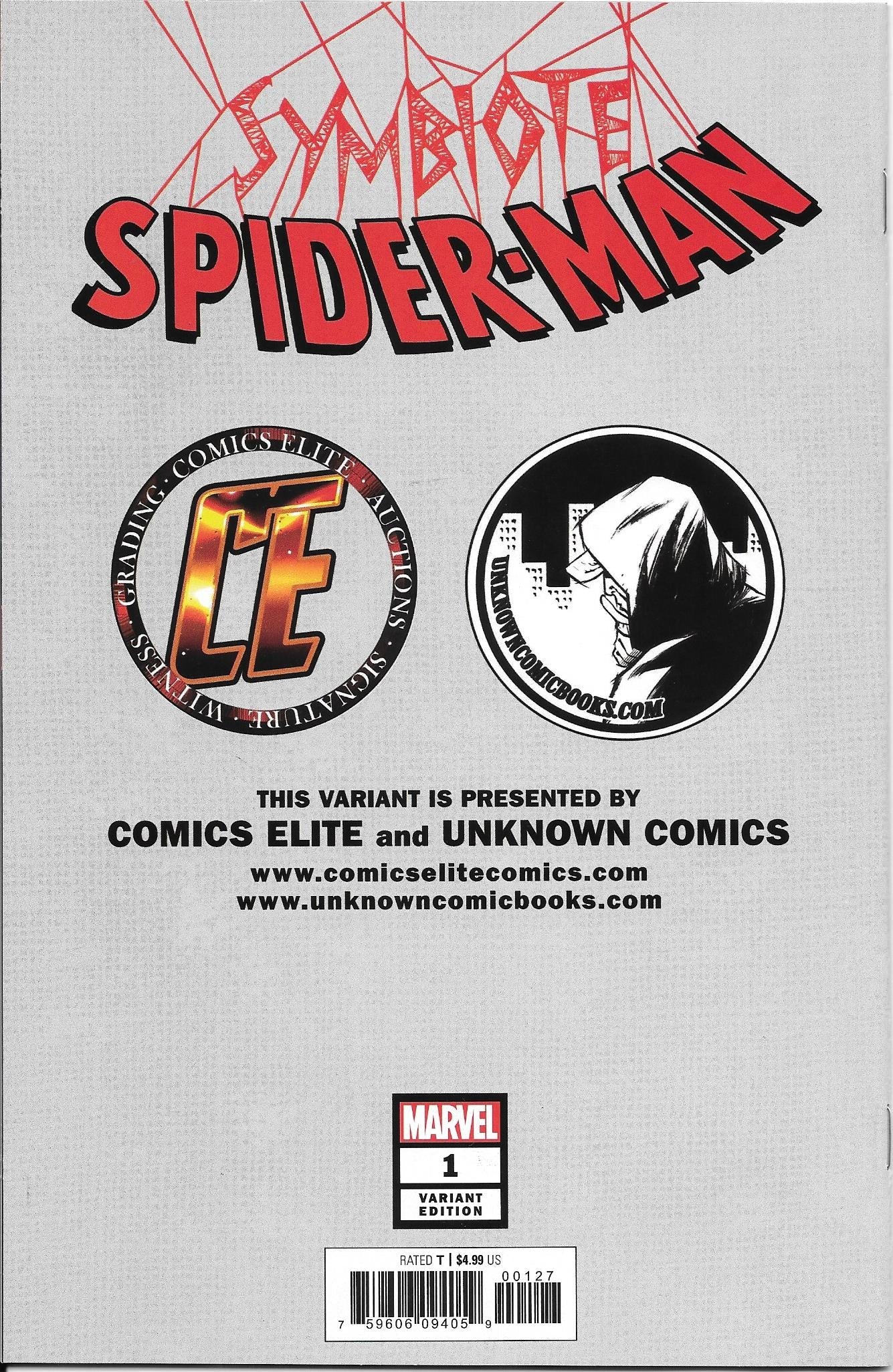 Symbiote Spiderman #1 (Ryan Brown Virgin) NM