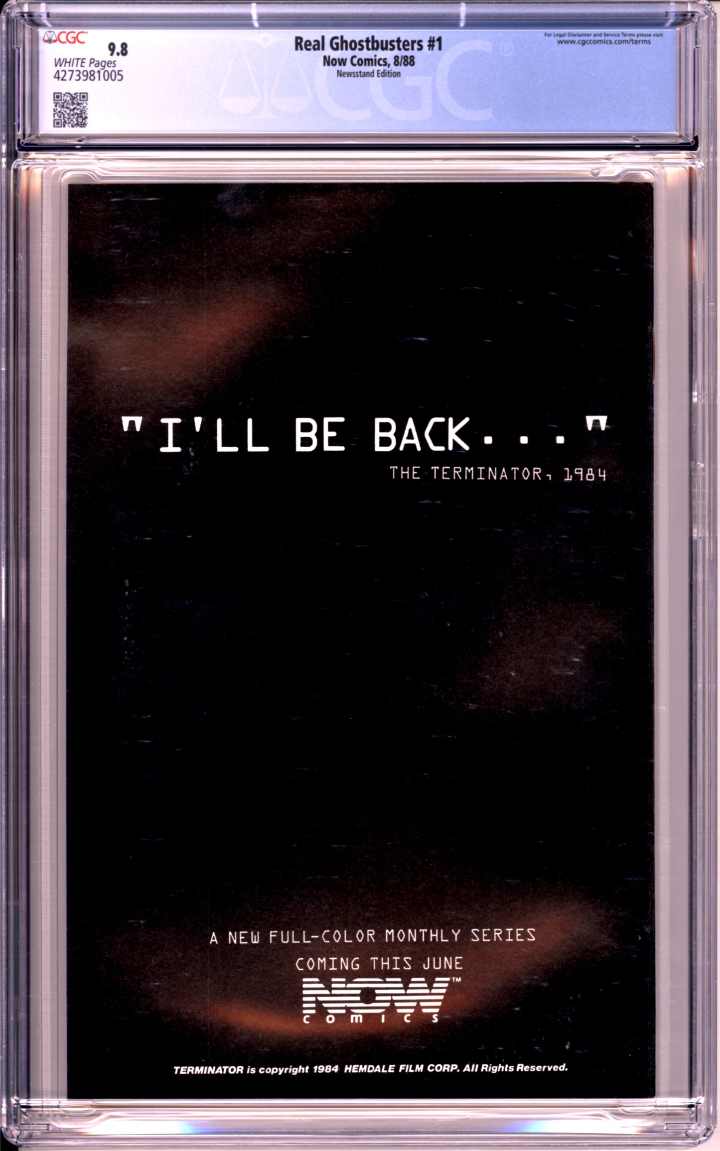 The Real Ghostbusters #1 (9.8) "CGC"