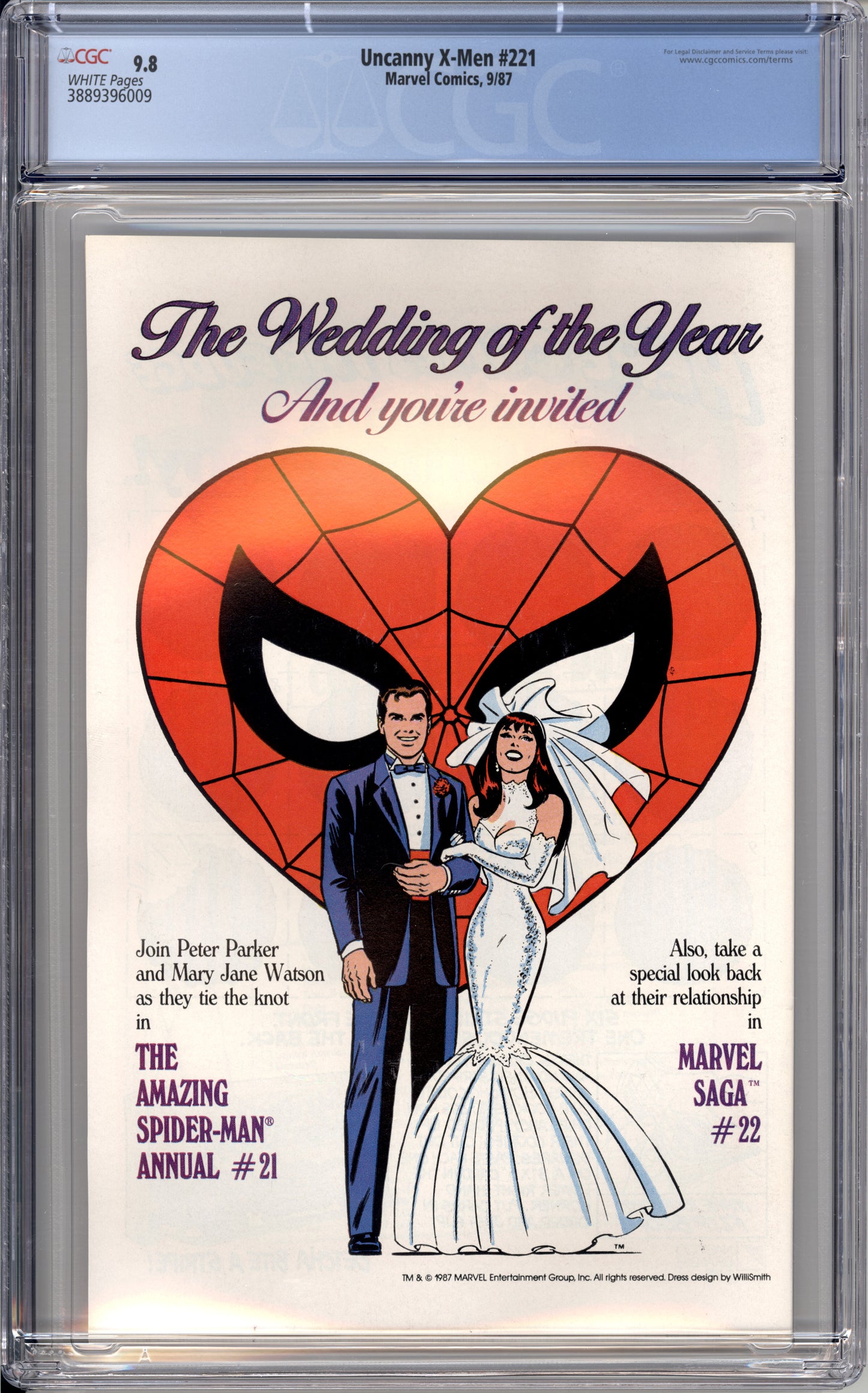 Uncanny X-Men #221 (9.8) "CGC"